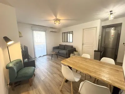 Coin salon dans l'établissement Les Sables d'Or