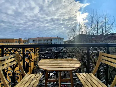 Balcon ou terrasse dans l'établissement L'Amiral Barnaud - Appt proche de la plage