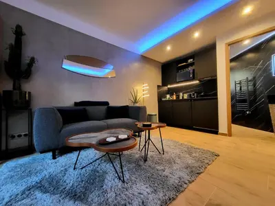 Cuisine ou kitchenette dans l'établissement La Brillante d’Antibes - Superbe Studio