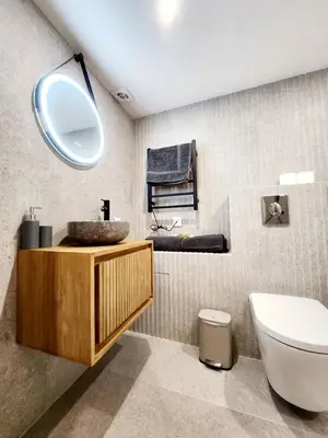 Salle de bains dans l'établissement Le Bourgarel - Studio dans Vieil Antibes