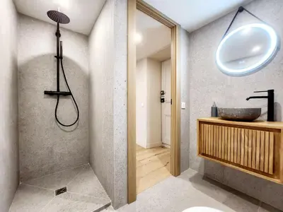 Salle de bains dans l'établissement Le Bourgarel - Studio dans Vieil Antibes