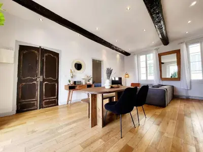 Coin salon dans l'établissement La Joie en Provence - 5min de la Plage