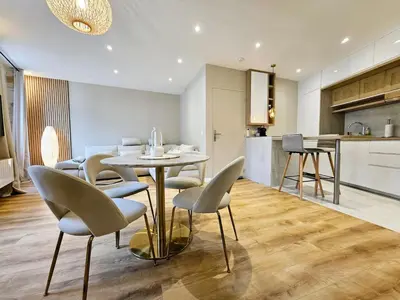 Cuisine ou kitchenette dans l'établissement Le Championnet - Proche du Port