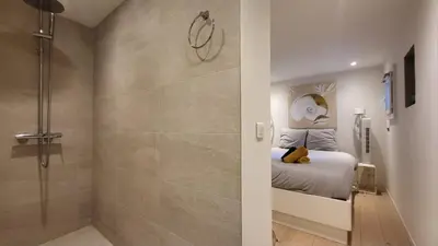 Salle de bains dans l'établissement Le Delmas Riviera - Duplex dans Vieil Antibes