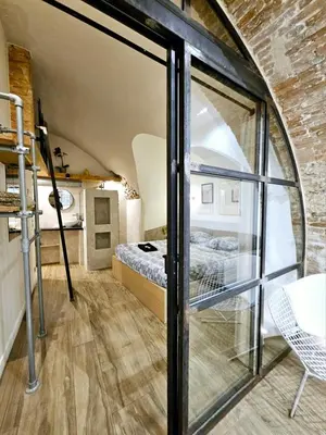 Un ou plusieurs lits dans un hébergement de l'établissement Le Bain Méditerranéen - Joli T2 dans le vieil Antibes