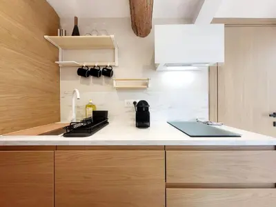 Cuisine ou kitchenette dans l'établissement Le Saint Antoine - T2 dans Vieil Antibes