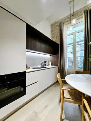 Cuisine ou kitchenette dans l'établissement Le Lacan - Proche du Port