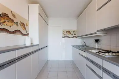 Cuisine ou kitchenette dans l'établissement Luxury Vintage Rooftop Appartment