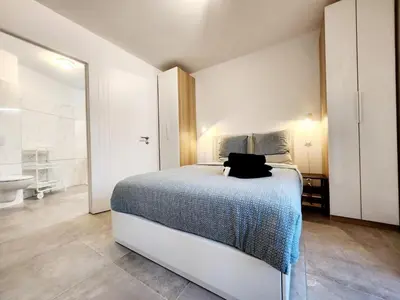 Un ou plusieurs lits dans un hébergement de l'établissement Le Marend 3 - Plein coeur d'Antibes