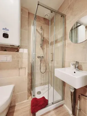 Salle de bains dans l'établissement Les Haciendas - 5 logements dans le Viel Antibes