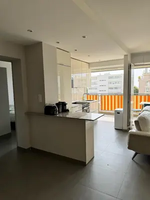 Cuisine ou kitchenette dans l'établissement Superbe appartement vue mer garage privatif ferme