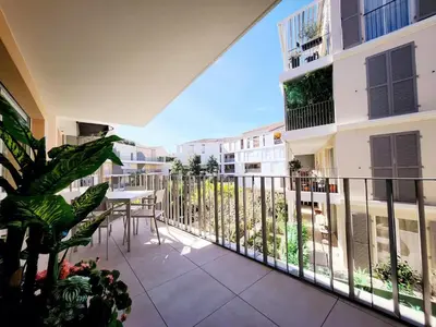 Balcon ou terrasse dans l'établissement Le Marend 4 - T3 avec Terrasse