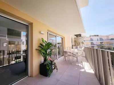 Balcon ou terrasse dans l'établissement Le Marend 4 - T3 avec Terrasse