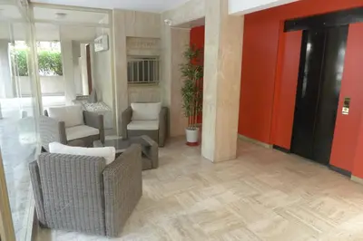 Coin salon dans l'établissement Studio à 100 mètres de la plage et de la Croisette