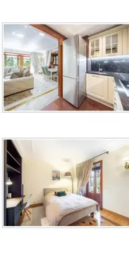Un ou plusieurs lits dans un hébergement de l'établissement Luxury apartment in Cannes