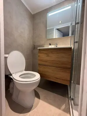 Salle de bains dans l'établissement Juan Les Pins Centre, 3-person studio with mezzanine