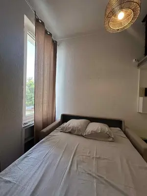 Un ou plusieurs lits dans un hébergement de l'établissement Juan Les Pins Centre, 3-person studio with mezzanine