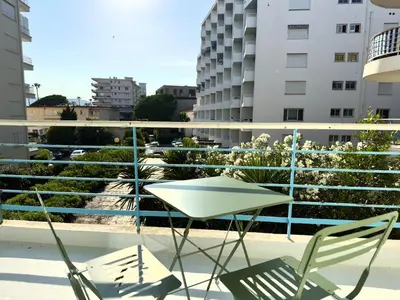 Balcon ou terrasse dans l'établissement Cocon 2 pers à 100m des plages