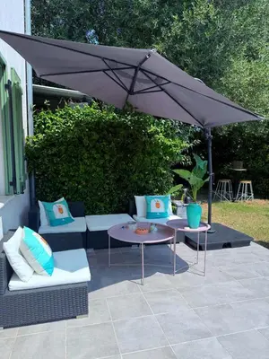 Jardin de l'établissement Villa 5min des plages - piscine et jaccuzi