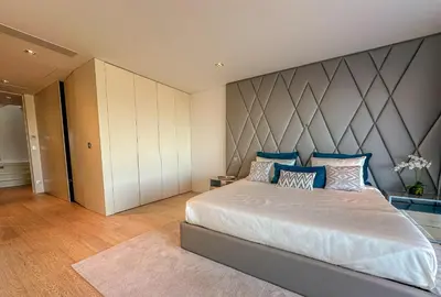 Un ou plusieurs lits dans un hébergement de l'établissement Villa Horizons, Vue Mer & Détente Chic à Super Cannes