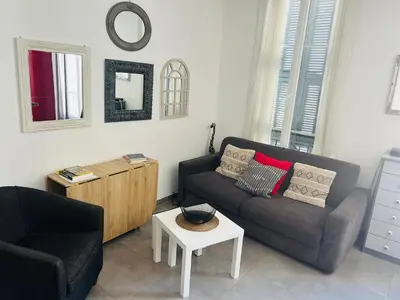 Coin salon dans l'établissement Casa Red Riviera