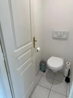 Salle de bains dans l'établissement 3P terrace, with air conditioning beach and center within walking distance