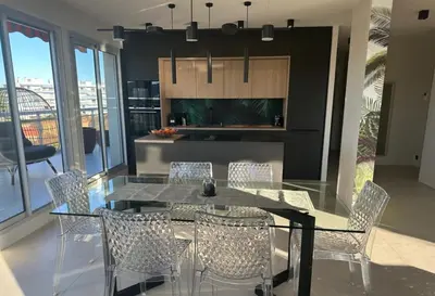 Cuisine ou kitchenette dans l'établissement Appartement toit terrasse