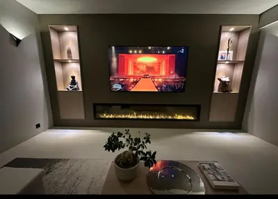 Télévision ou salle de divertissement dans l'établissement Appartement toit terrasse