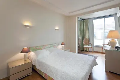 Un ou plusieurs lits dans un hébergement de l'établissement REF 1233 - Cannes Croisette - Apartment for rent