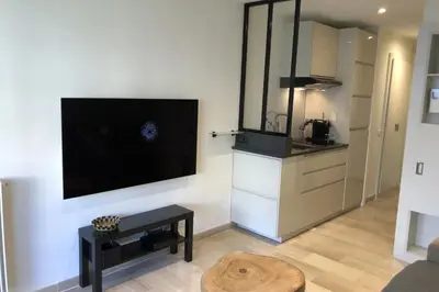 Cuisine ou kitchenette dans l'établissement REF 1213 - Cannes Croisette - Studio to rent