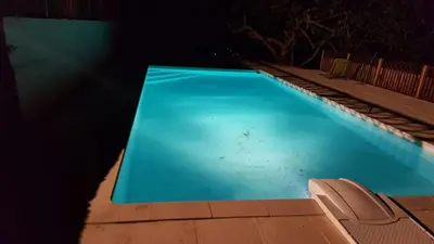 Piscine de l'établissement Villa Super Cannes avec vue mer ou située à proximité