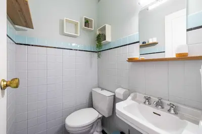 Salle de bains dans l'établissement Flat -2BDR-4P - SEA VIEW