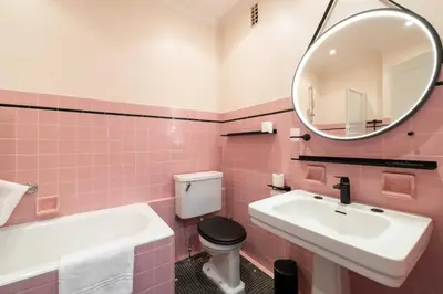 Salle de bains dans l'établissement Flat -2BDR-4P - SEA VIEW