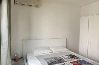 Un ou plusieurs lits dans un hébergement de l'établissement Les Clés d'Or d'Antibes