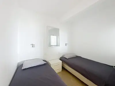 Un ou plusieurs lits dans un hébergement de l'établissement Bright one bedroom apartment on La Croisette