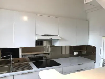 Cuisine ou kitchenette dans l'établissement Lovely 2 pièces Croisette Martinez