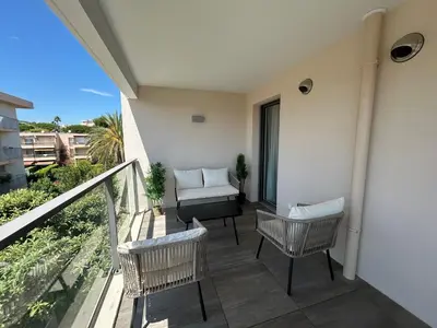 Balcon ou terrasse dans l'établissement Les Voiles Blanches 126 By Avecoeur