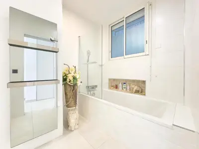 Salle de bains dans l'établissement Le KamS