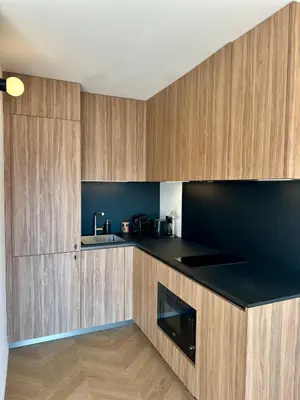 Cuisine ou kitchenette dans l'établissement Studio lumineux 5 minutes Croisette et rue Antibes