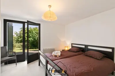 Un ou plusieurs lits dans un hébergement de l'établissement Villa Rose Pool Sea View Super Cannes