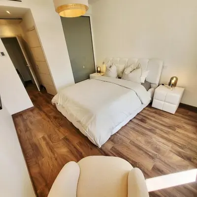 Un ou plusieurs lits dans un hébergement de l'établissement Exceptional 3-room apartment in quiet Cannes