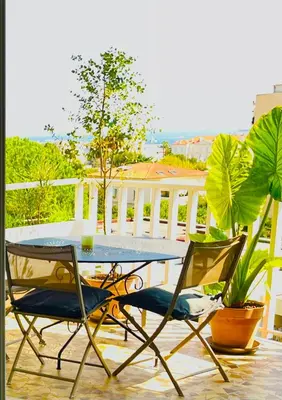 Balcon ou terrasse dans l'établissement Grande studio, Vue mer magnifique