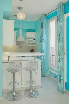 Cuisine ou kitchenette dans l'établissement Studio Cannes Centre 2 min from La Croisette