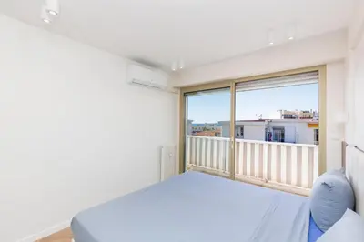 Un ou plusieurs lits dans un hébergement de l'établissement L'Alina - Balcon - 6 pers - Vue mer