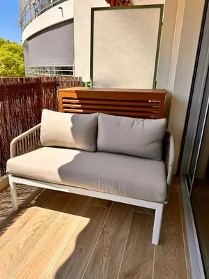 Coin salon dans l'établissement Hacienda - 6 couchages - Terrasse & Garage