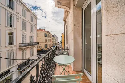 Balcon ou terrasse dans l'établissement Truly amazing 3 bedrooms Cannes center!!