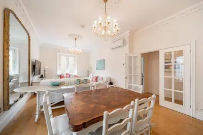 Coin salon dans l'établissement Truly amazing 3 bedrooms Cannes center!!
