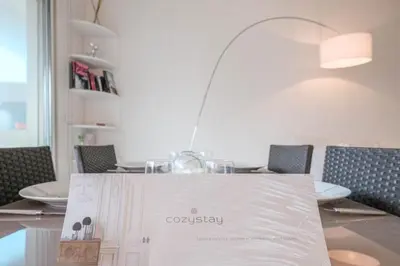 Coin salon dans l'établissement Wonderful 1 bedroom 3 min walk to the Croisette!