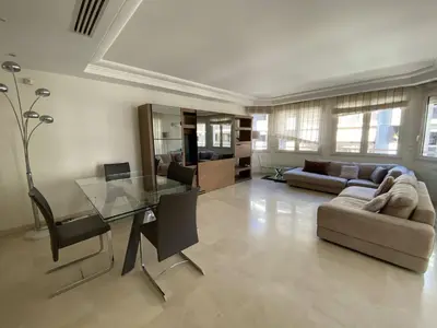 Coin salon dans l'établissement Cannes Proche Croisette - Appartement 3 pièces