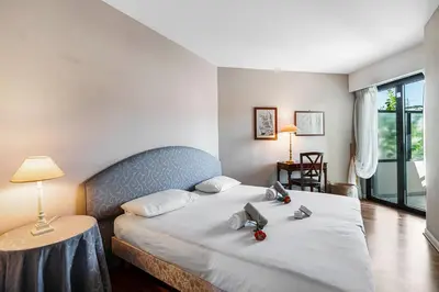 Un ou plusieurs lits dans un hébergement de l'établissement Appartement Cannes Hyper Centre